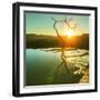 Hierve El Agua, Natural Rock Formations in the Mexican State of Oaxaca-Galyna Andrushko-Framed Photographic Print