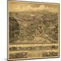 Higganum, Connecticut - Panoramic Map-Lantern Press-Mounted Art Print