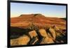 Higger Tor, autumn sunrise, Hathersage Moor, from Carl Wark Hill Fort, Peak District National Park,-Eleanor Scriven-Framed Photographic Print