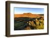 Higger Tor, sunrise in autumn, Hathersage Moor, from Carl Wark Hill Fort, Peak District National Pa-Eleanor Scriven-Framed Photographic Print