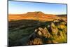 Higger Tor, sunrise in autumn, Hathersage Moor, from Carl Wark Hill Fort, Peak District National Pa-Eleanor Scriven-Mounted Photographic Print