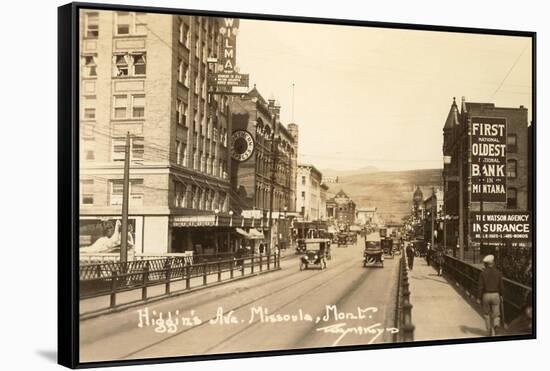 Higgins Avenue, Missoula, Montana-null-Framed Stretched Canvas