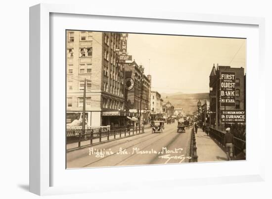 Higgins Avenue, Missoula, Montana-null-Framed Art Print