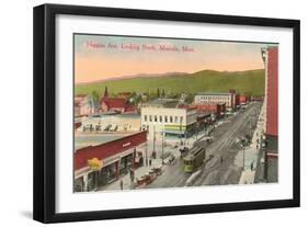 Higgins Avenue, Missoula, Montana-null-Framed Art Print