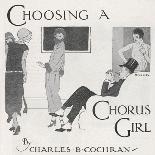 "Choosing a Chorus Girl", a Producer and His Assistant Assess Candidates for Their Next Revue-Higgins-Stretched Canvas