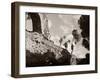 High Adventure: Children Climbing Amongst the Ruins of a Castle, 1950-null-Framed Premium Photographic Print