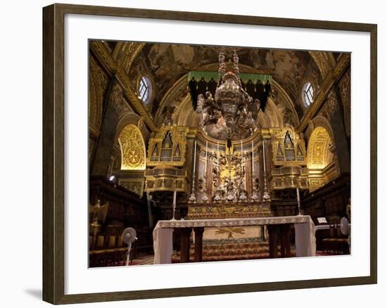 High Altar, St. John's Cocathedral, Valletta, Malta, Europe-Nick Servian-Framed Photographic Print