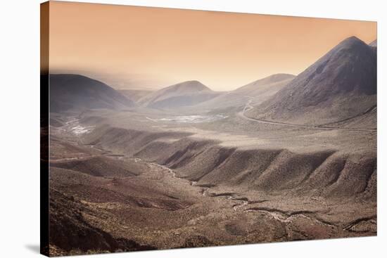 High Altitude Atacama Desert Landscape Near Tatio Geyser Field at Sunset, Chile, South America-Kimberly Walker-Stretched Canvas