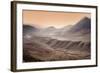 High Altitude Atacama Desert Landscape Near Tatio Geyser Field at Sunset, Chile, South America-Kimberly Walker-Framed Photographic Print