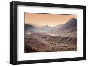 High Altitude Atacama Desert Landscape Near Tatio Geyser Field at Sunset, Chile, South America-Kimberly Walker-Framed Photographic Print