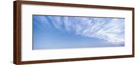 High altitude cirrus clouds fan out like feathers in the sky above Loreto, Baja California Sur,...-Panoramic Images-Framed Photographic Print