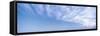 High altitude cirrus clouds fan out like feathers in the sky above Loreto, Baja California Sur,...-Panoramic Images-Framed Stretched Canvas