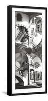 High and Low-M^ C^ Escher-Framed Art Print