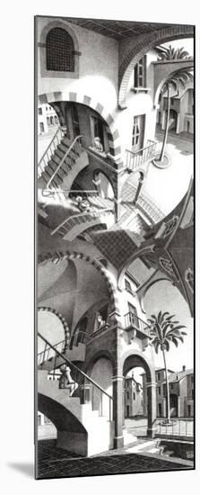 High and Low-M^ C^ Escher-Mounted Art Print
