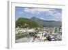 High Angle View from Monchsberg Mountain over the Old Town of Salzburg-Markus Lange-Framed Photographic Print