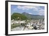 High Angle View from Monchsberg Mountain over the Old Town of Salzburg-Markus Lange-Framed Photographic Print