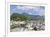 High Angle View from Monchsberg Mountain over the Old Town of Salzburg-Markus Lange-Framed Photographic Print