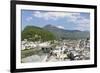 High Angle View from Monchsberg Mountain over the Old Town of Salzburg-Markus Lange-Framed Photographic Print