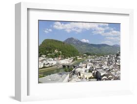 High Angle View from Monchsberg Mountain over the Old Town of Salzburg-Markus Lange-Framed Photographic Print