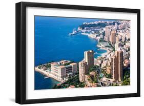 High Angle View, Monaco, Cote D'Azur, Mediterranean, Europe-Peter Groenendijk-Framed Photographic Print