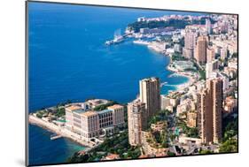 High Angle View, Monaco, Cote D'Azur, Mediterranean, Europe-Peter Groenendijk-Mounted Photographic Print