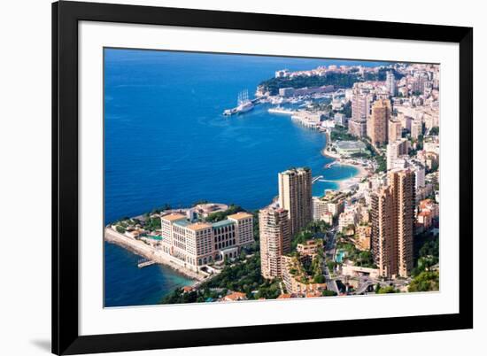 High Angle View, Monaco, Cote D'Azur, Mediterranean, Europe-Peter Groenendijk-Framed Photographic Print