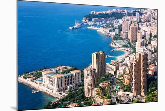 High Angle View, Monaco, Cote D'Azur, Mediterranean, Europe-Peter Groenendijk-Mounted Photographic Print