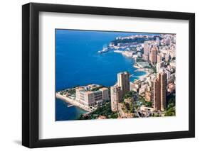 High Angle View, Monaco, Cote D'Azur, Mediterranean, Europe-Peter Groenendijk-Framed Photographic Print