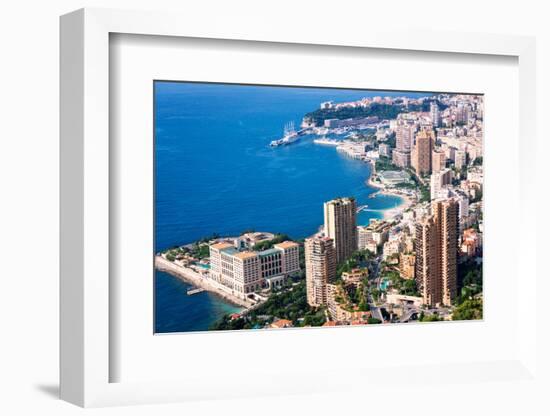 High Angle View, Monaco, Cote D'Azur, Mediterranean, Europe-Peter Groenendijk-Framed Photographic Print