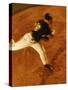 High Angle View of a Baseball Pitcher-null-Stretched Canvas