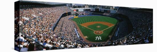 High Angle View of a Baseball Stadium, Yankee Stadium, New York City, New York State, USA-null-Stretched Canvas