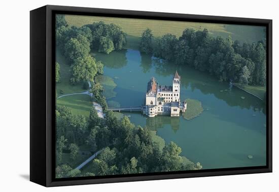 High Angle View of a Castle, Schloss Anif, Salzburg, Austria-null-Framed Stretched Canvas