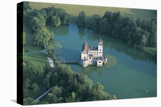 High Angle View of a Castle, Schloss Anif, Salzburg, Austria-null-Stretched Canvas