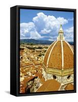 High Angle View of a Cathedral, Duomo Santa Maria Del Fiore, Florence, Tuscany, Italy-Miva Stock-Framed Stretched Canvas