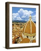 High Angle View of a Cathedral, Duomo Santa Maria Del Fiore, Florence, Tuscany, Italy-Miva Stock-Framed Photographic Print