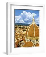 High Angle View of a Cathedral, Duomo Santa Maria Del Fiore, Florence, Tuscany, Italy-Miva Stock-Framed Photographic Print