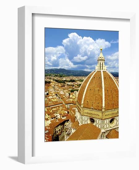 High Angle View of a Cathedral, Duomo Santa Maria Del Fiore, Florence, Tuscany, Italy-Miva Stock-Framed Photographic Print