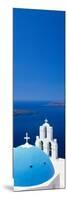 High Angle View of a Church, Firostefani, Santorini, Cyclades Islands, Greece-null-Mounted Photographic Print