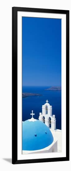 High Angle View of a Church, Firostefani, Santorini, Cyclades Islands, Greece-null-Framed Photographic Print