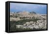 High Angle View of a City, Acropolis, Athens, Greece-null-Framed Stretched Canvas