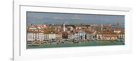 High Angle View of a City at the Waterfront, Venice, Veneto, Italy-null-Framed Photographic Print