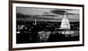 High Angle View of a City Lit Up at Dusk, Washington Dc, USA-null-Framed Photographic Print