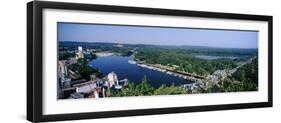 High angle view of a city, Red Wing, Minnesota, USA-null-Framed Photographic Print