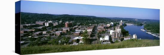 High angle view of a city, Red Wing, Minnesota, USA-null-Stretched Canvas