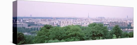 High Angle View of a City, Saint-Cloud, Paris, France-null-Stretched Canvas