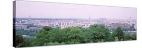 High Angle View of a City, Saint-Cloud, Paris, France-null-Stretched Canvas