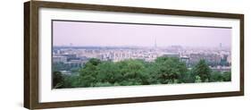 High Angle View of a City, Saint-Cloud, Paris, France-null-Framed Photographic Print