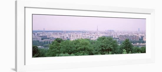 High Angle View of a City, Saint-Cloud, Paris, France-null-Framed Photographic Print