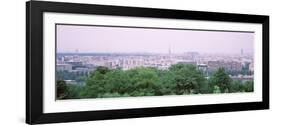 High Angle View of a City, Saint-Cloud, Paris, France-null-Framed Photographic Print