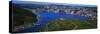 High Angle View of a City, Signal Hill, Saint John's, Newfoundland and Labrador, Canada-null-Stretched Canvas